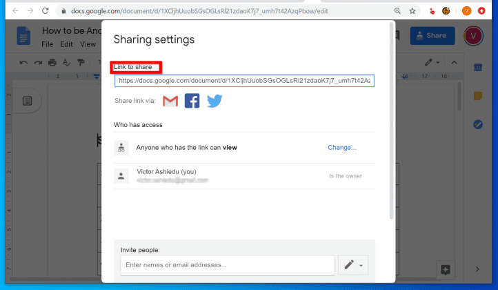 How to be Anonymous on Google Docs - Itechguides