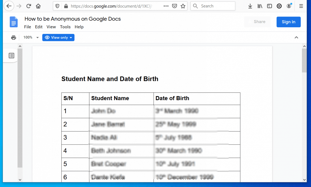 How to be anonymous on google docs 2 steps with pictures 