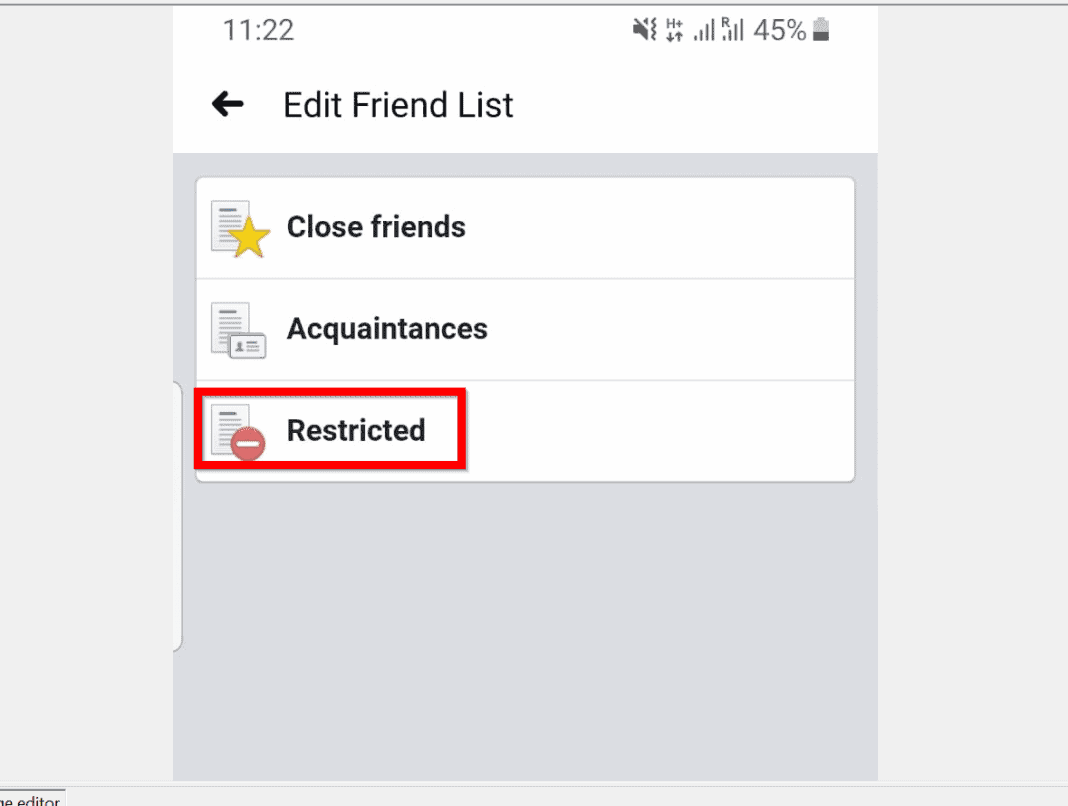 How to Restrict Someone on Facebook from the Android App