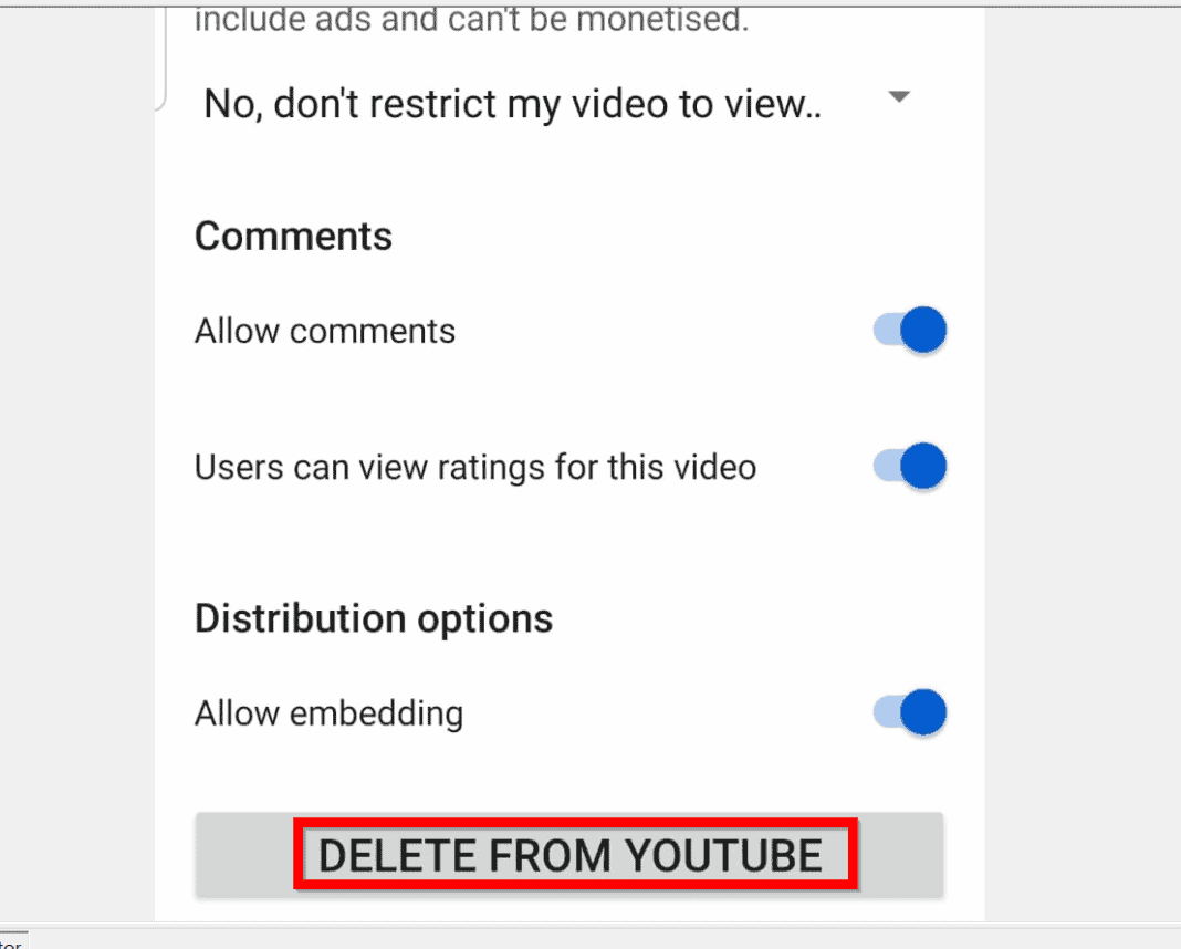 How to Delete a YouTube Video from the YouTube Studio App for Android