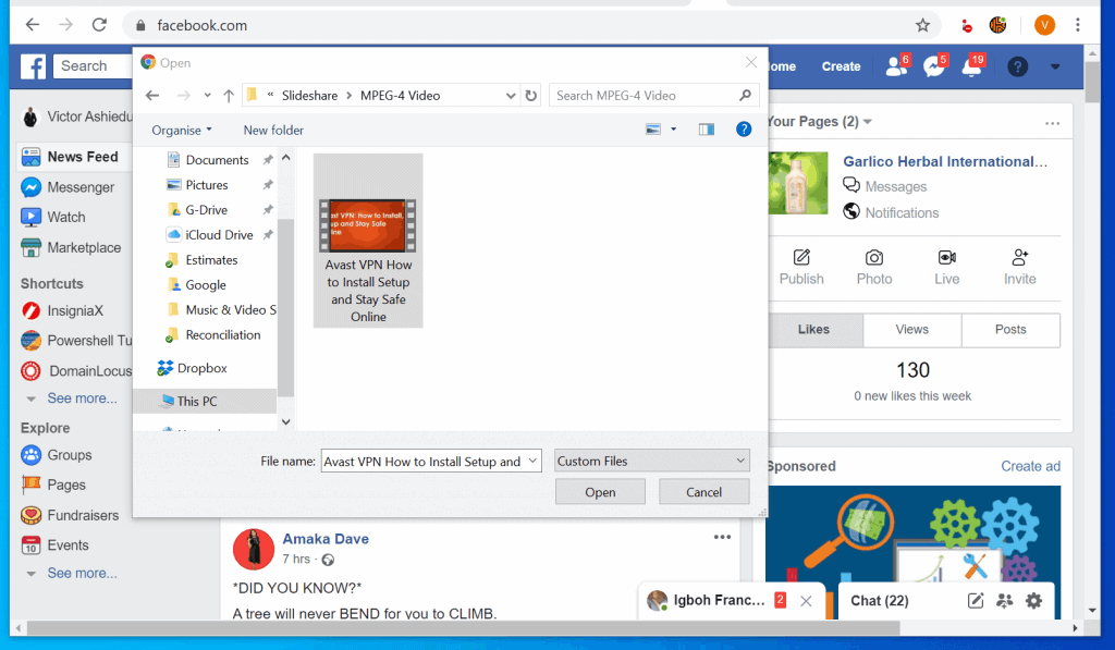 How to Upload Video to Facebook from a PC