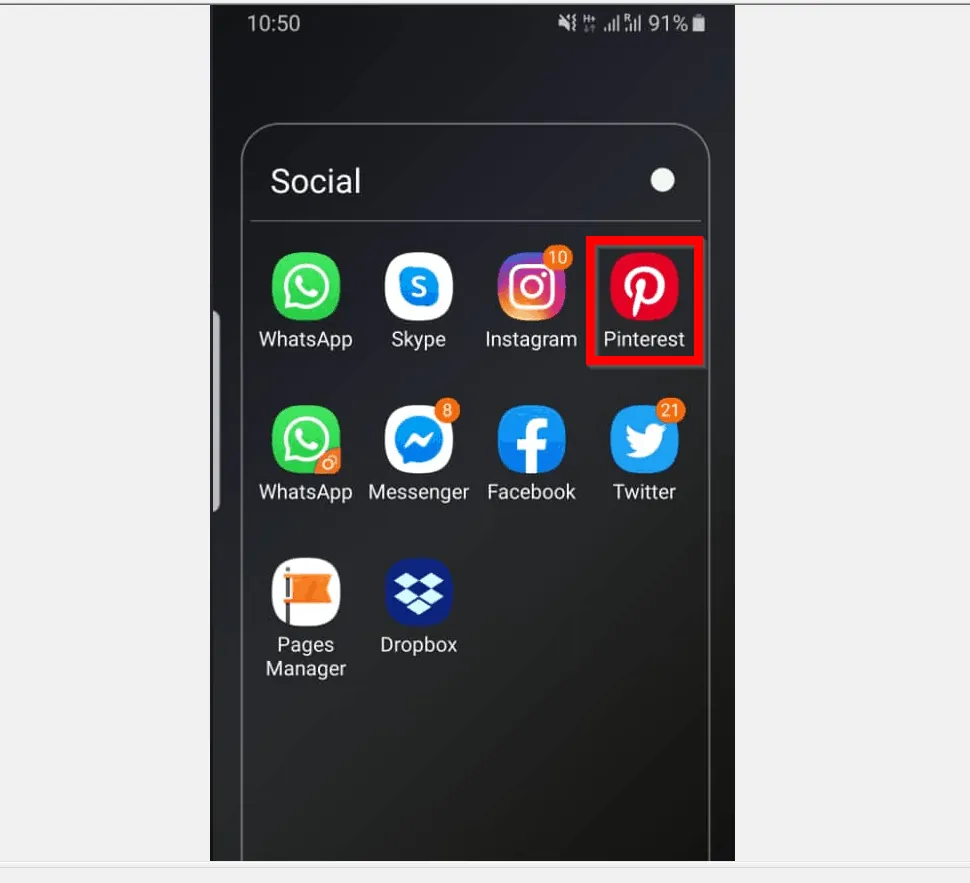 How to Delete Pinterest Account from the Android App