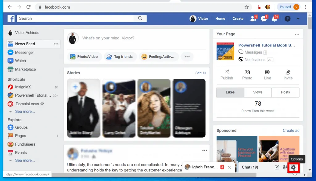 How to be Invisible on Facebook from a PC (Facebook.com)