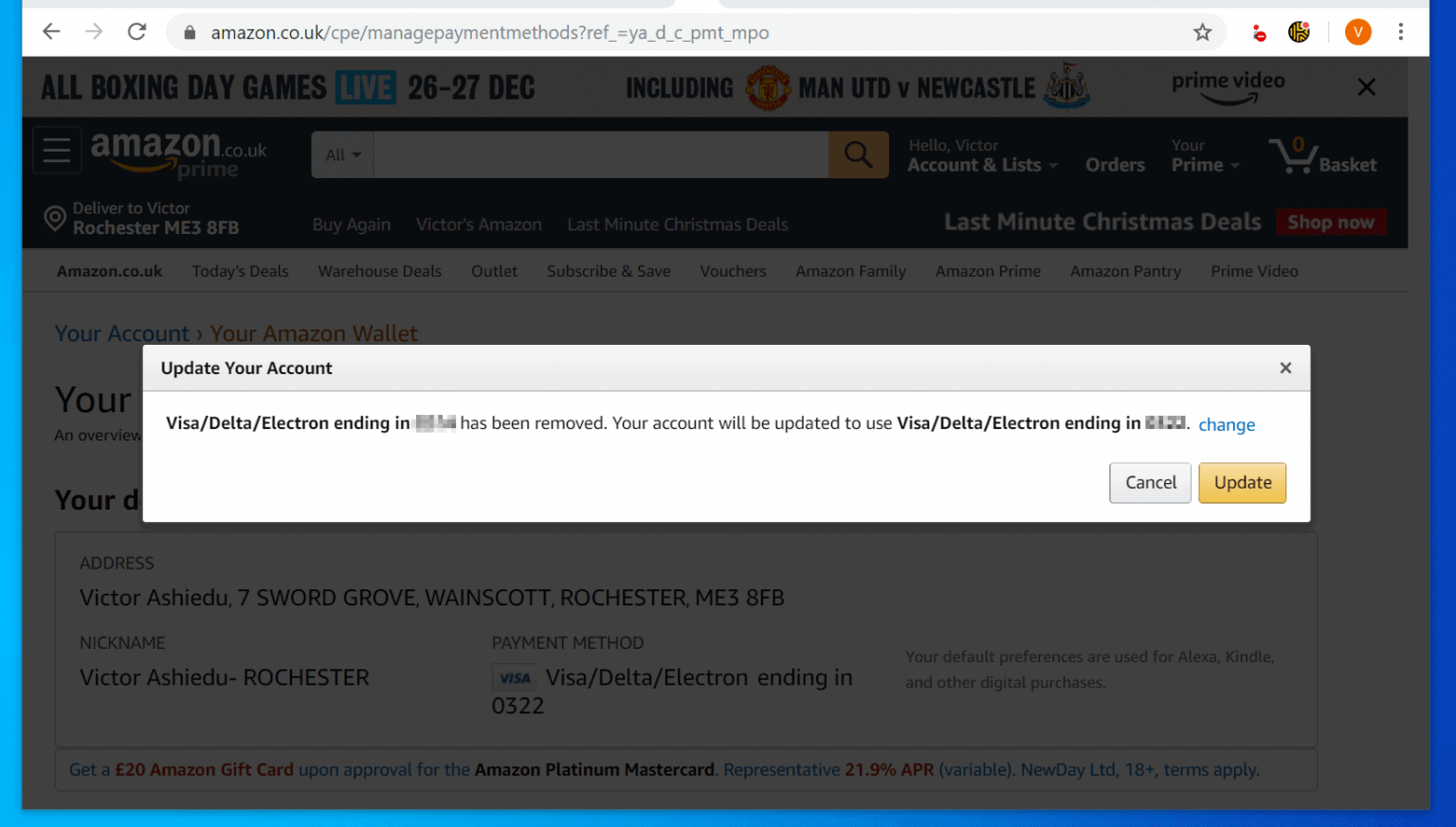 How to Remove Credit Card from Amazon (PC and from the Amazon App)