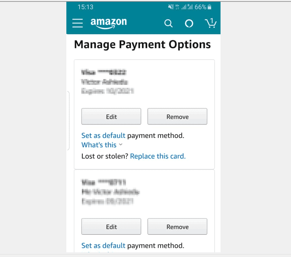 How to Remove Credit Card from Amazon (PC and from the Amazon App)
