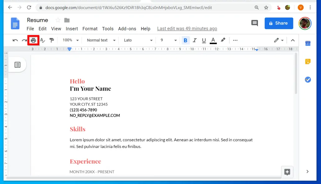 How to Save Google Doc as PDF from a PC