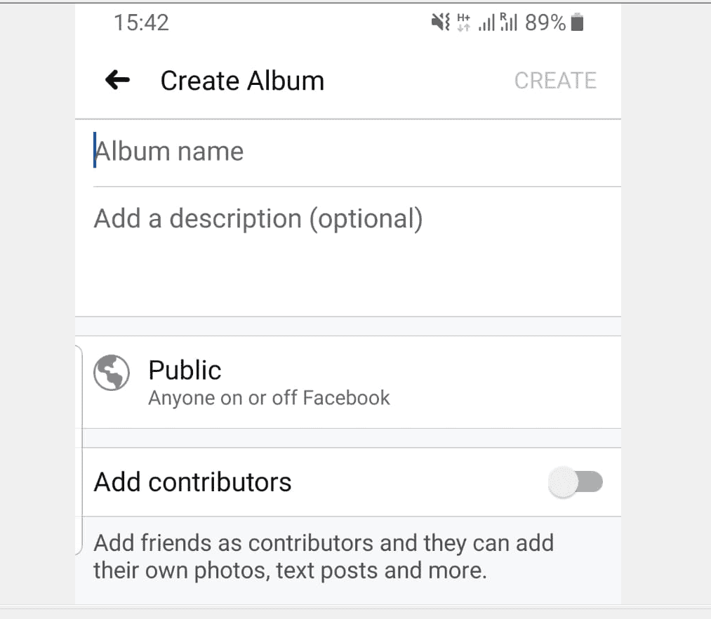 How to Create an Album on Facebook from the Facebook App