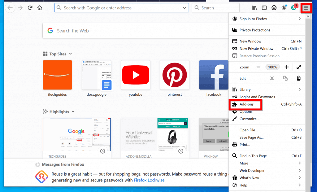 How to Uninstall Amazon Assistant for Firefox Extension