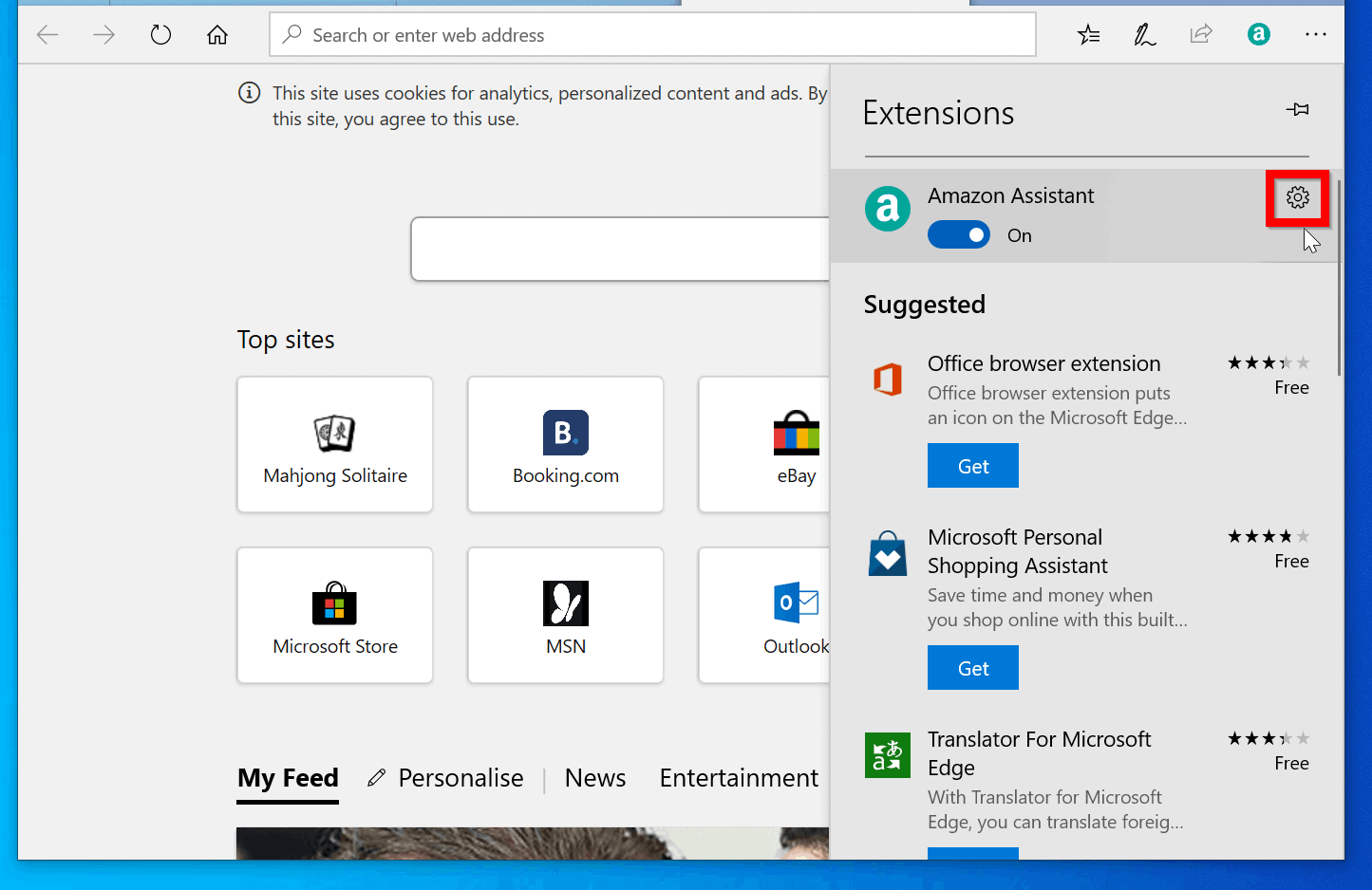 uninstall amazon assistant windows 10 greyed out
