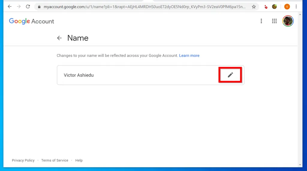 How to Change Your Name on Google from a PC