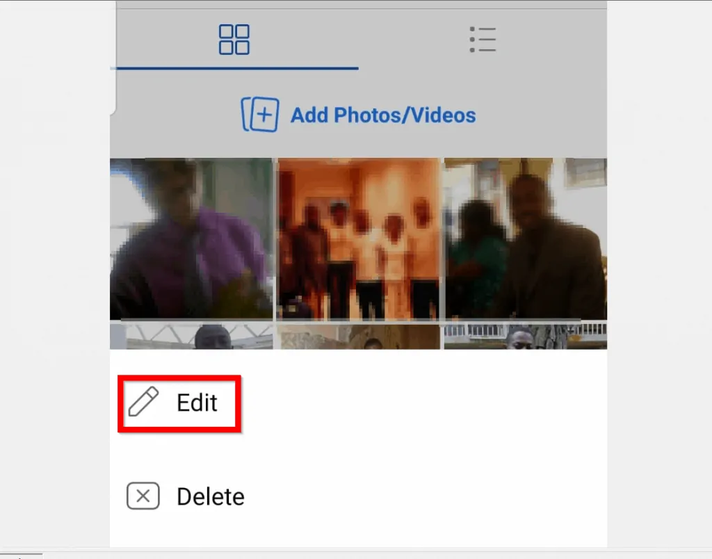 How to Share an Album on Facebook from the Android App