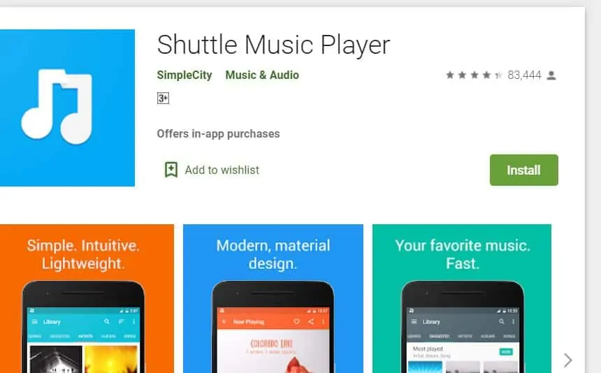 Best Android Music Player: Shuttle music player