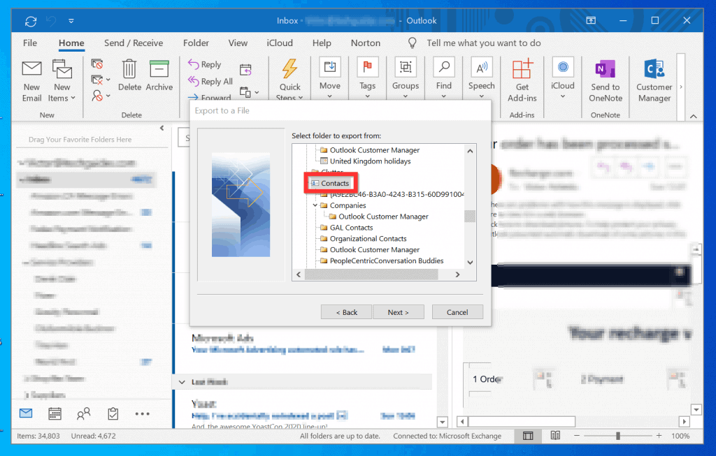 import contacts to outlook 2007 from another outlook 2007