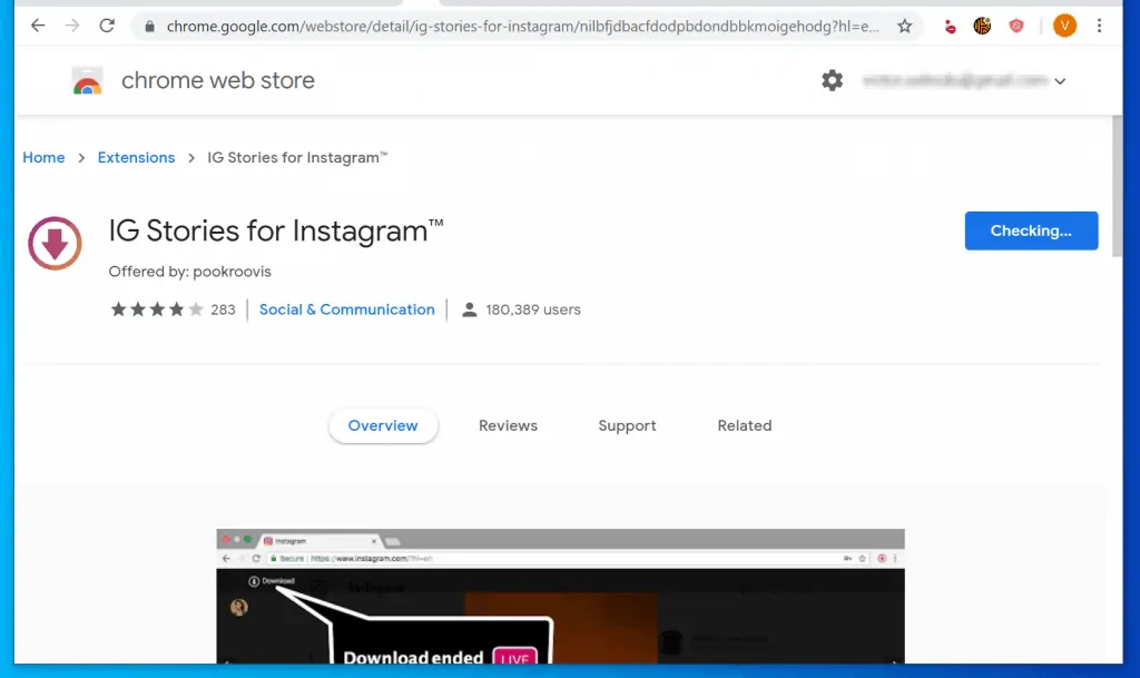 How to Watch Instagram Live on PC - Install "IG Stories for Instagram" Chrome Extension