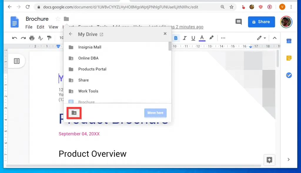 How to Create a Folder in Google Docs from a PC (Docs.Google.com)