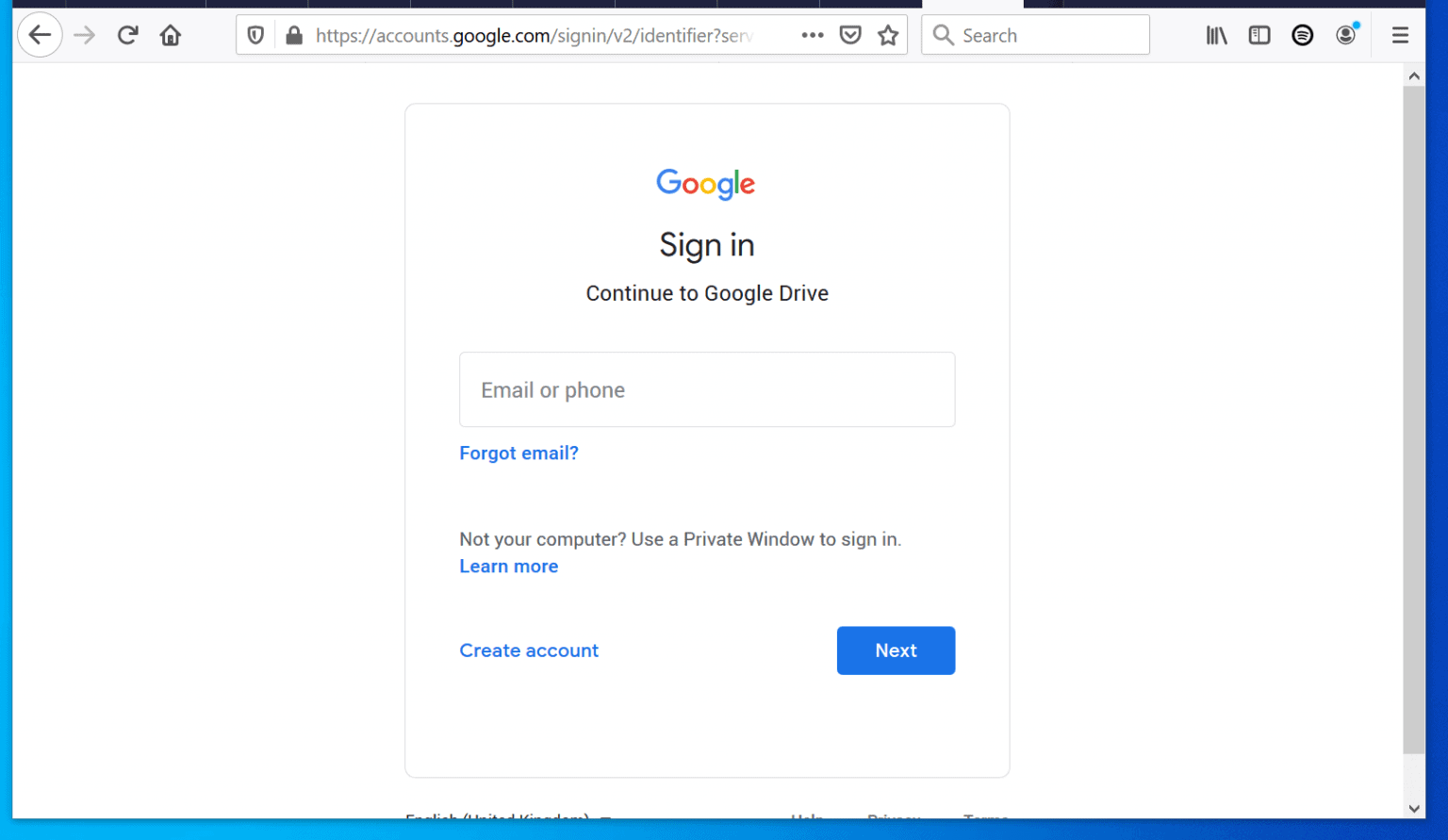 Then, sign in with your Google Account. 