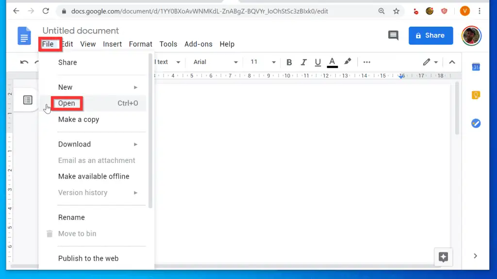 How to Convert PDF to Google Doc from Google Docs