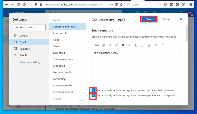 How to Change Signature in Outlook 365 from a Desktop or Smartphone