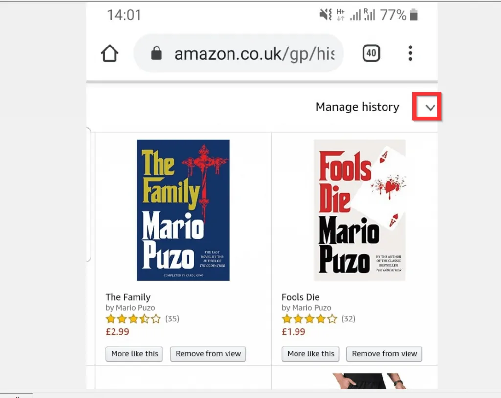 How to clear amazon search history itechguides