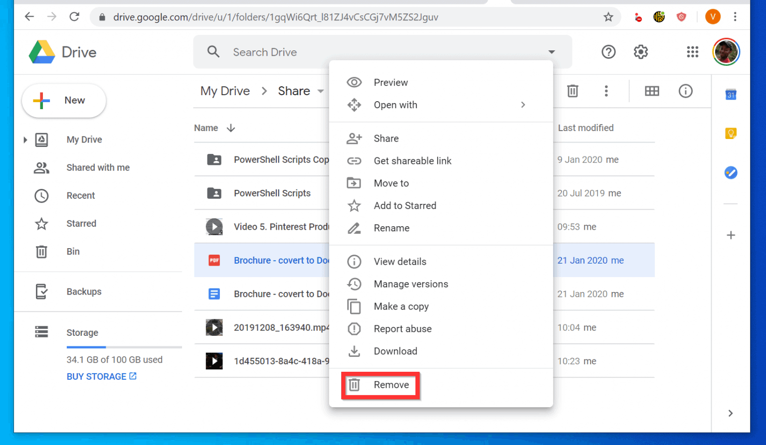 How to delete files from google drive from a pc iphone or android