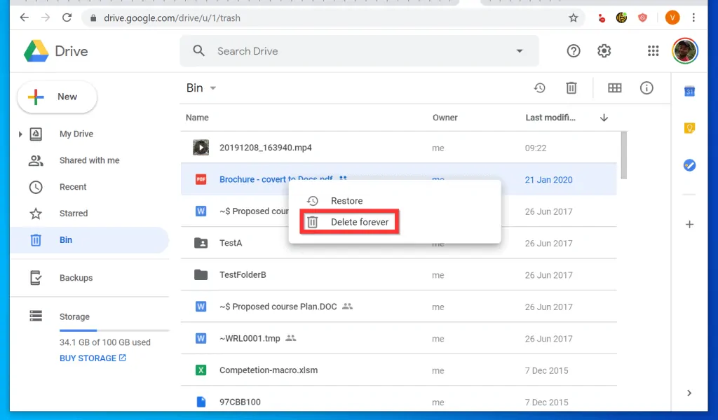 How to Delete Files from Google Drive from a PC