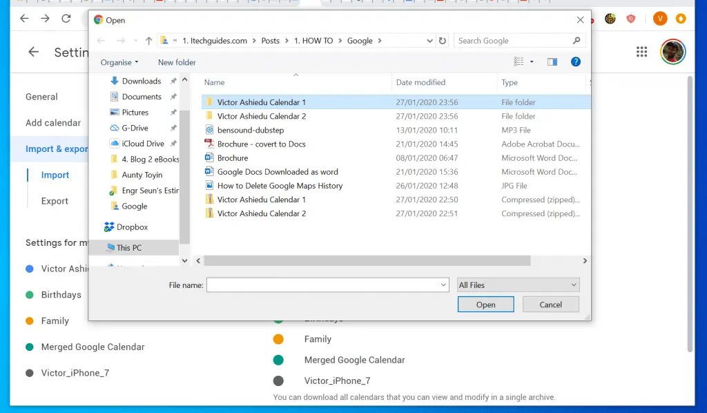 How to Merge Google Calendars - Itechguides