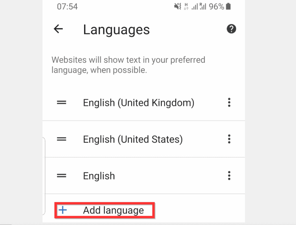how to change language in google chrome