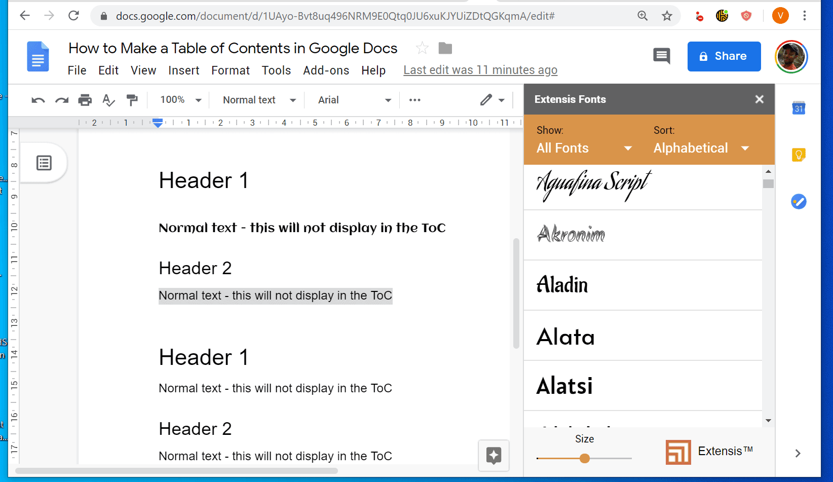 google extensis fonts