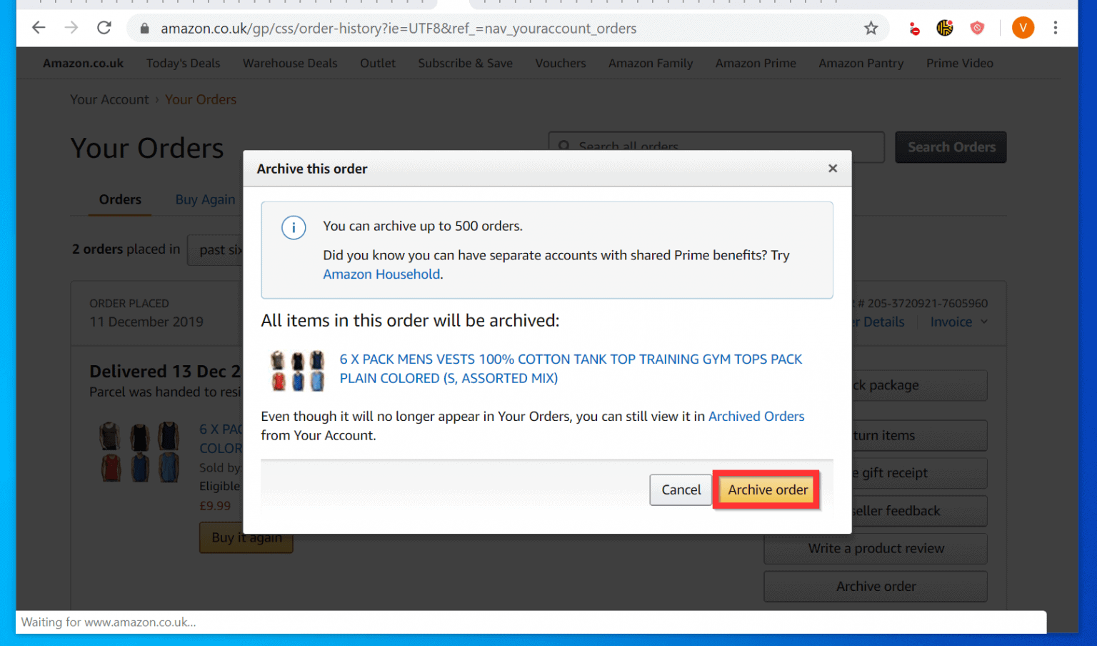 How to Delete Amazon Order History from a PC