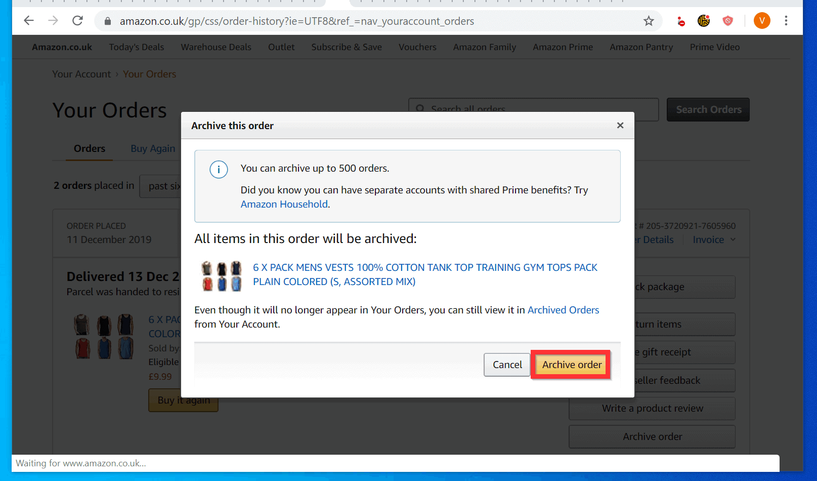 How to Delete Amazon Order History from a PC