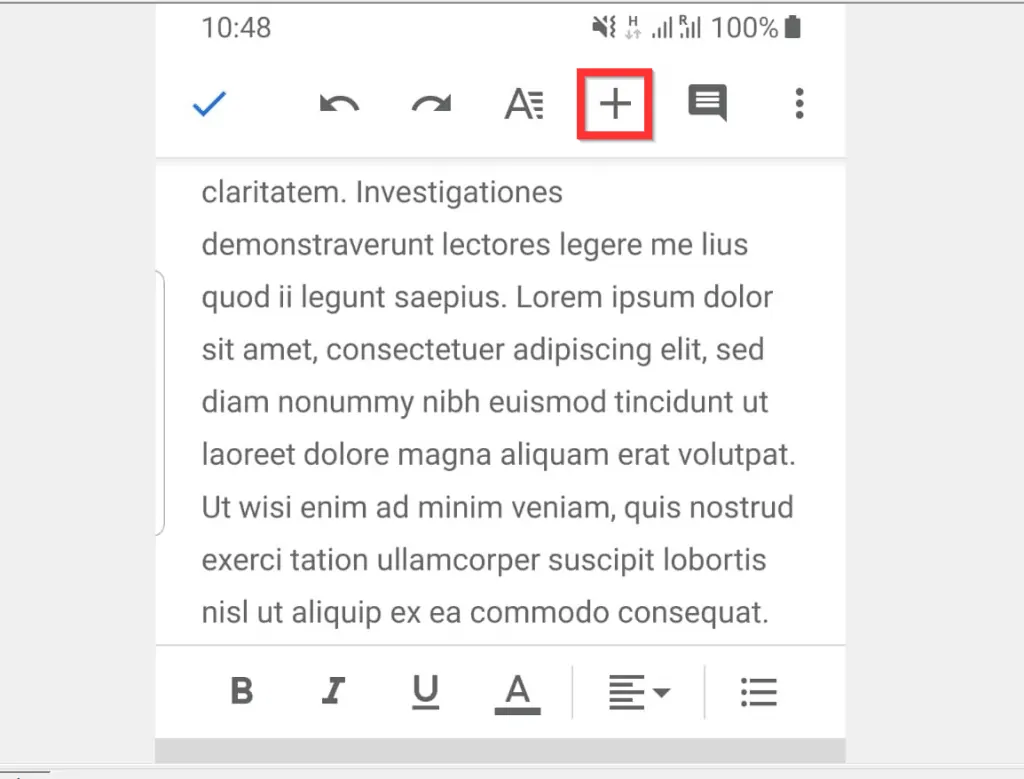 How to do Footnotes in Google Docs from Android