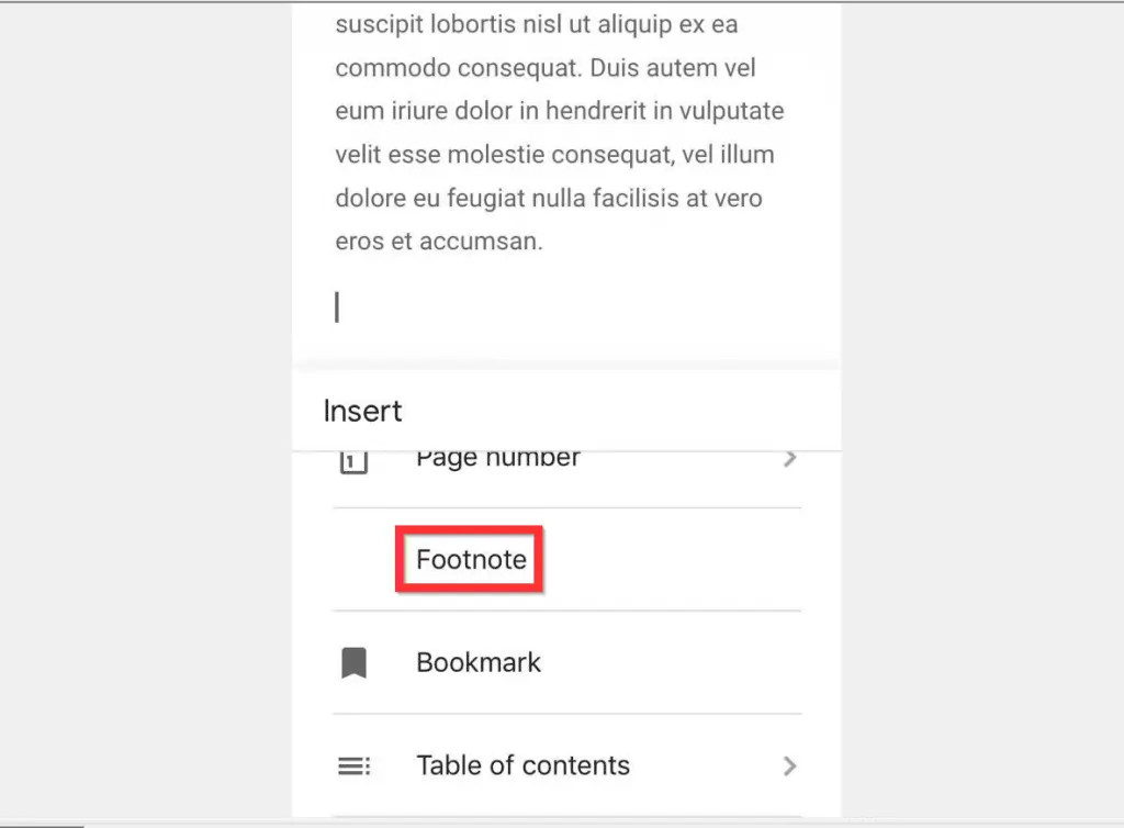 How to do Footnotes in Google Docs from iPhone