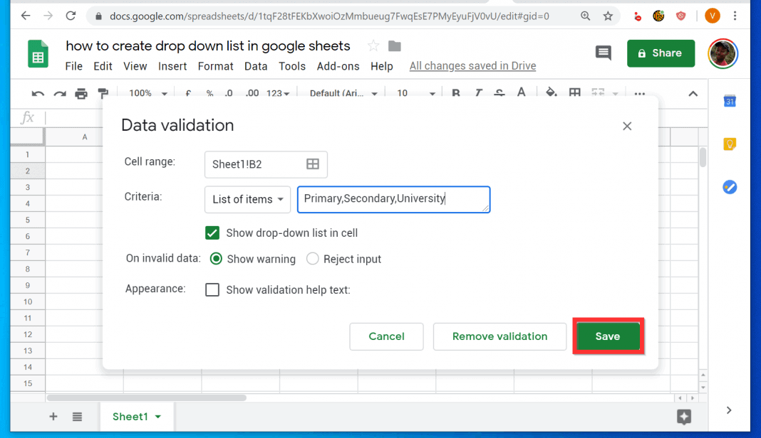 How To Create A Drop Down List In Google Sheets Personaldax