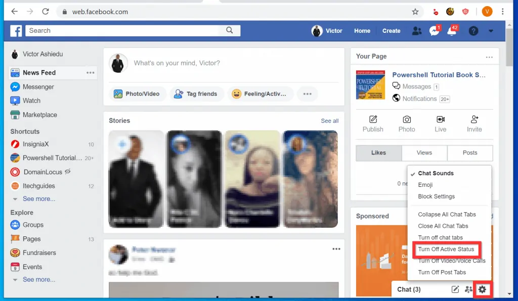 How to Turn off Chat on Facebook from a PC
