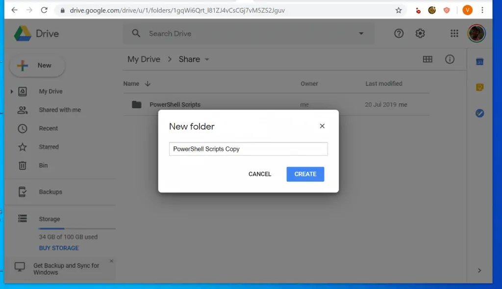 How to Copy a Folder in Google Drive from a Browser