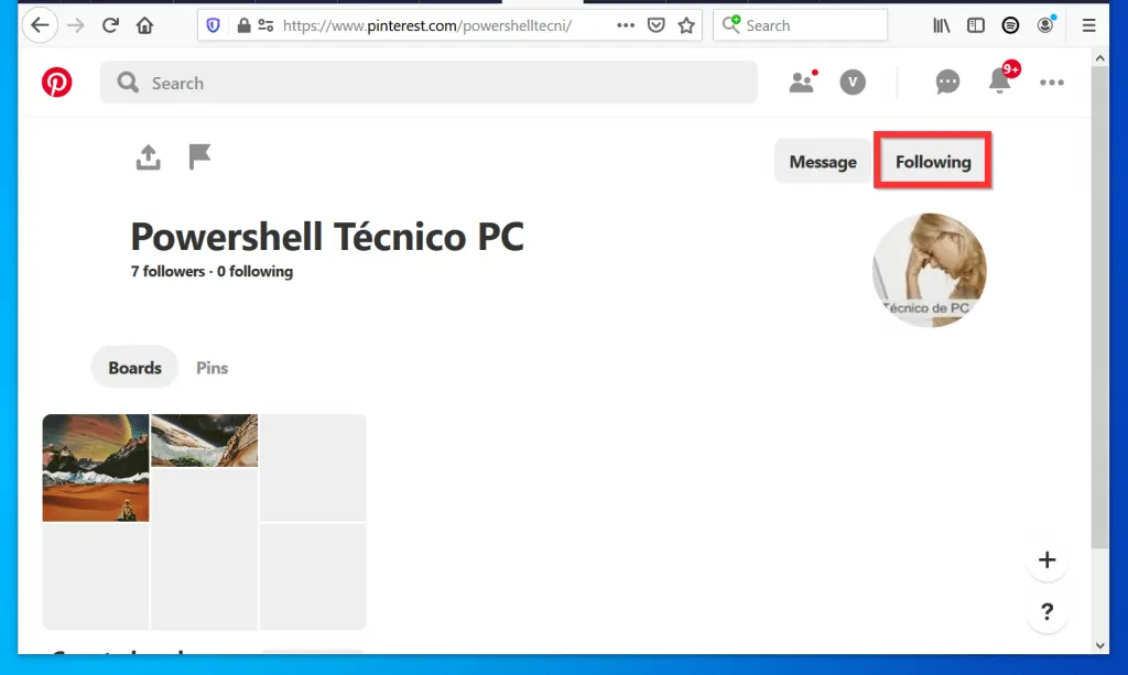 How to Follow Someone on Pinterest from a PC (Pinterest.com)