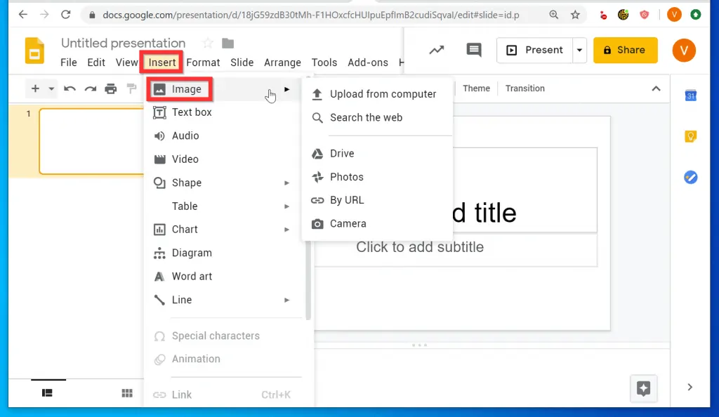 How to Insert GIF Into Google Slides from a PC