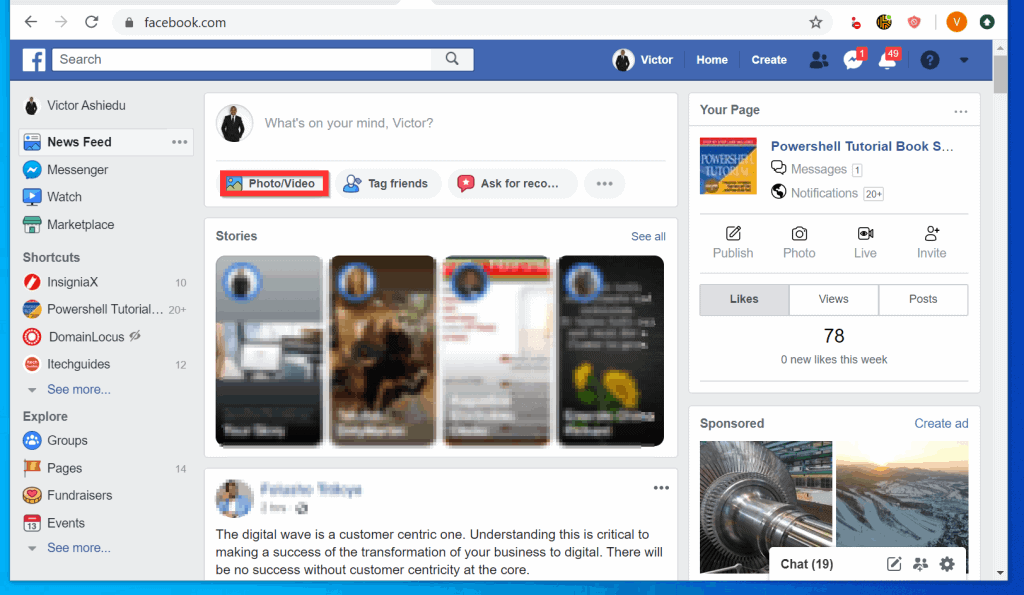 How to Post Pictures on Facebook from a PC