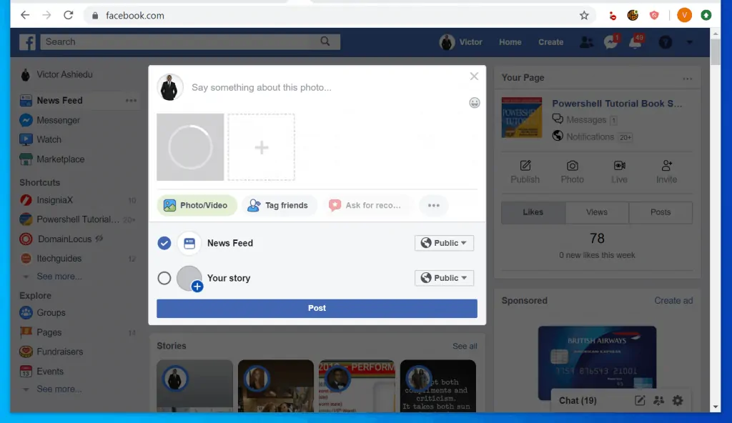 How to Post Pictures on Facebook from a PC