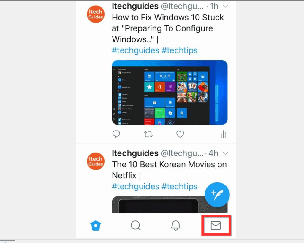 How to DM on Twitter from iPhone