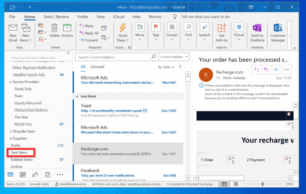 outlook request email back