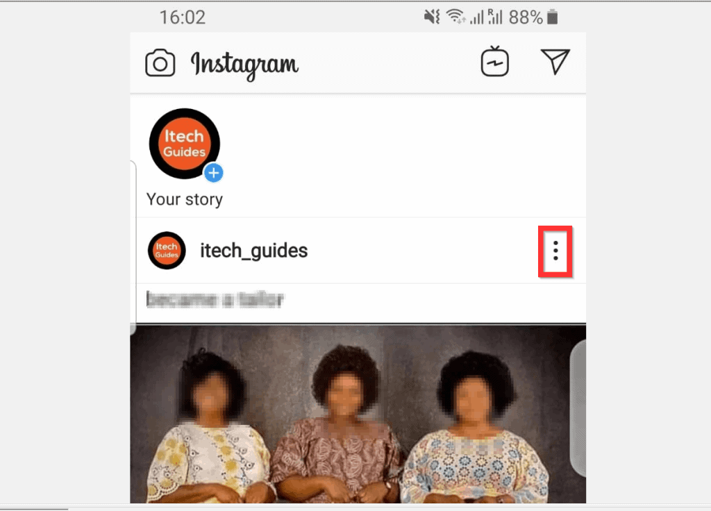 How to Tag Someone on Instagram from Android - Existing Post