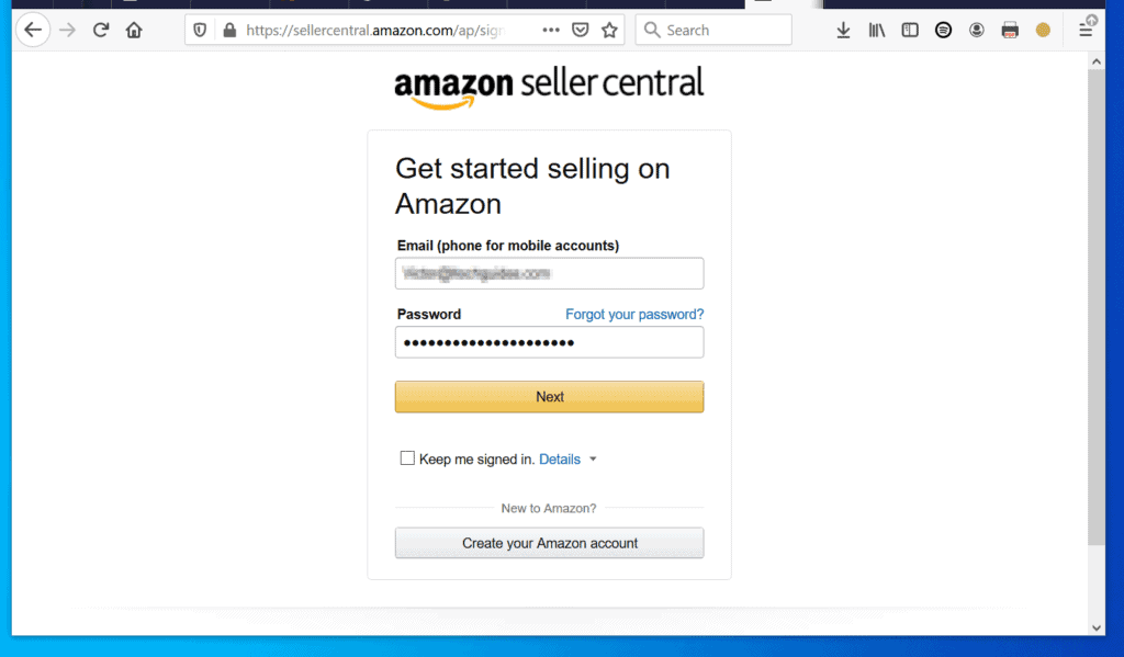 How to Sell Books on Amazon: Open a SellerCentral Account