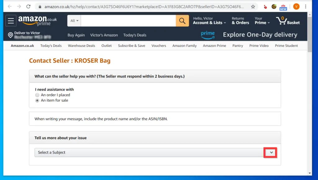 How to Contact Seller on Amazon from a PC Browser