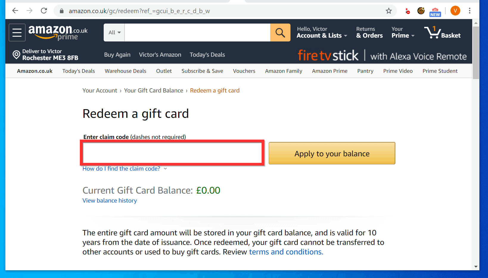 How to Redeem Amazon Gift Card (2 Methods)