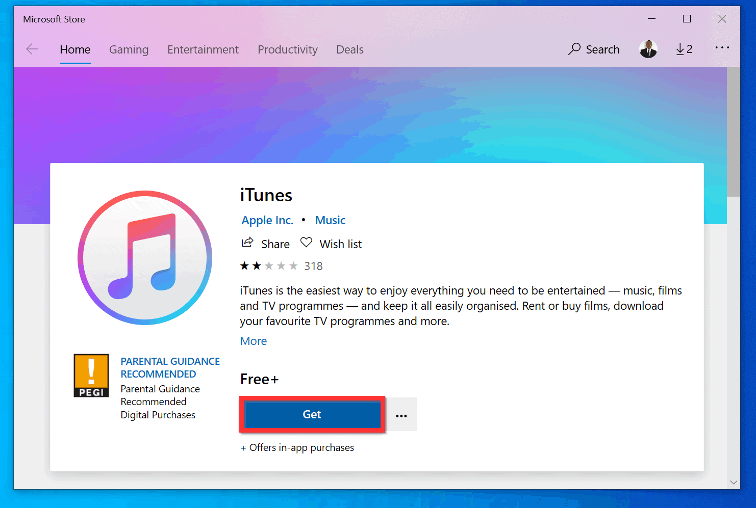 download itunes on windows pc