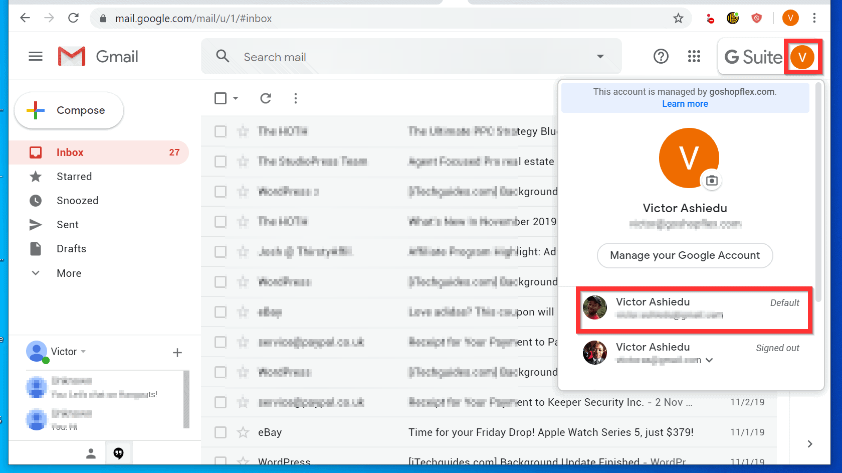 How to set default google account www vrogue co