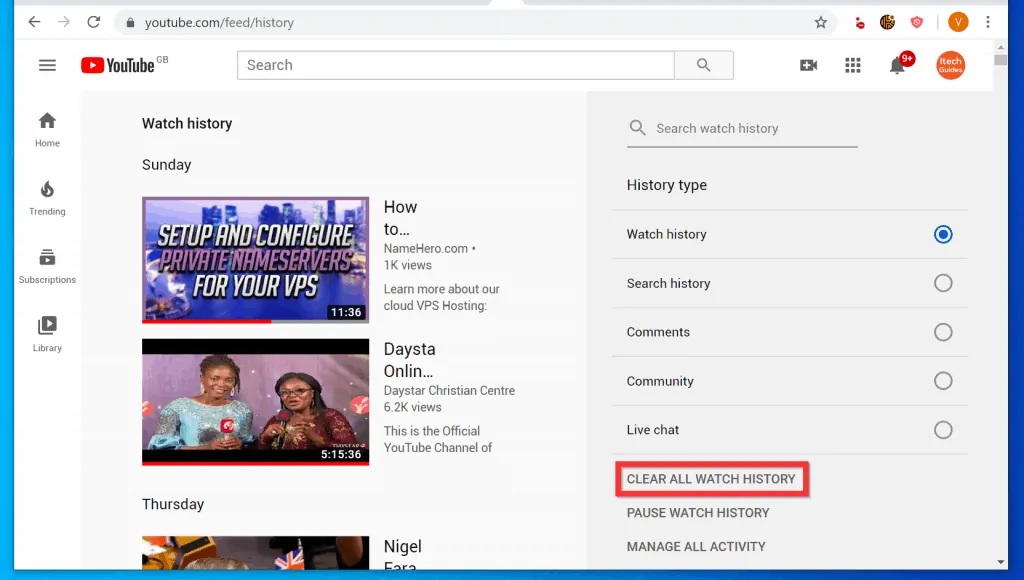 How to Clear YouTube History from a PC (YouTube.com) - Clear ALL YouTube "Watch History"