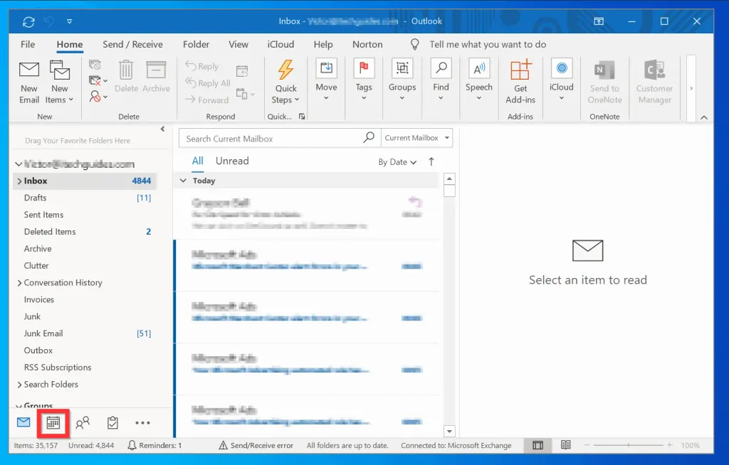 How to Share Outlook Calendar from Outlook Client (Windows 10)