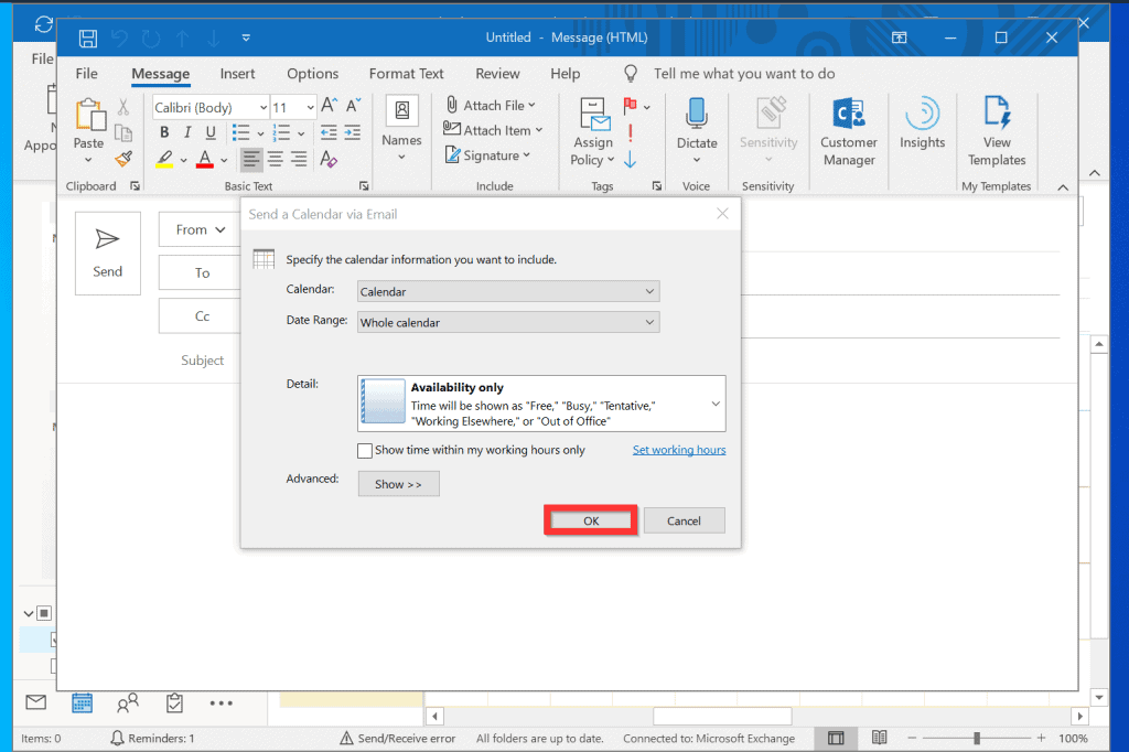 How to Share Outlook Calendar (3 Methods)